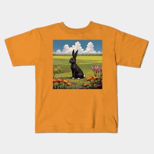 Black Bunny Kids T-Shirt